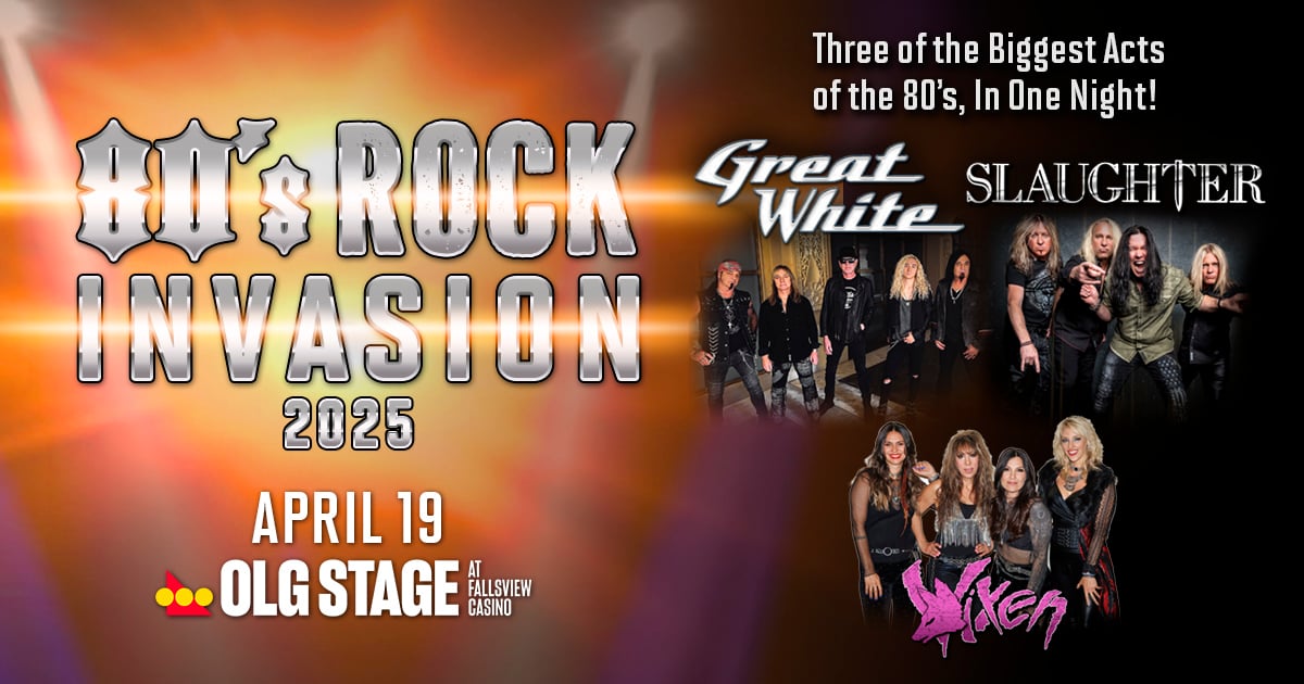 80’s Rock Invasion 2025 – Great White & Slaughter