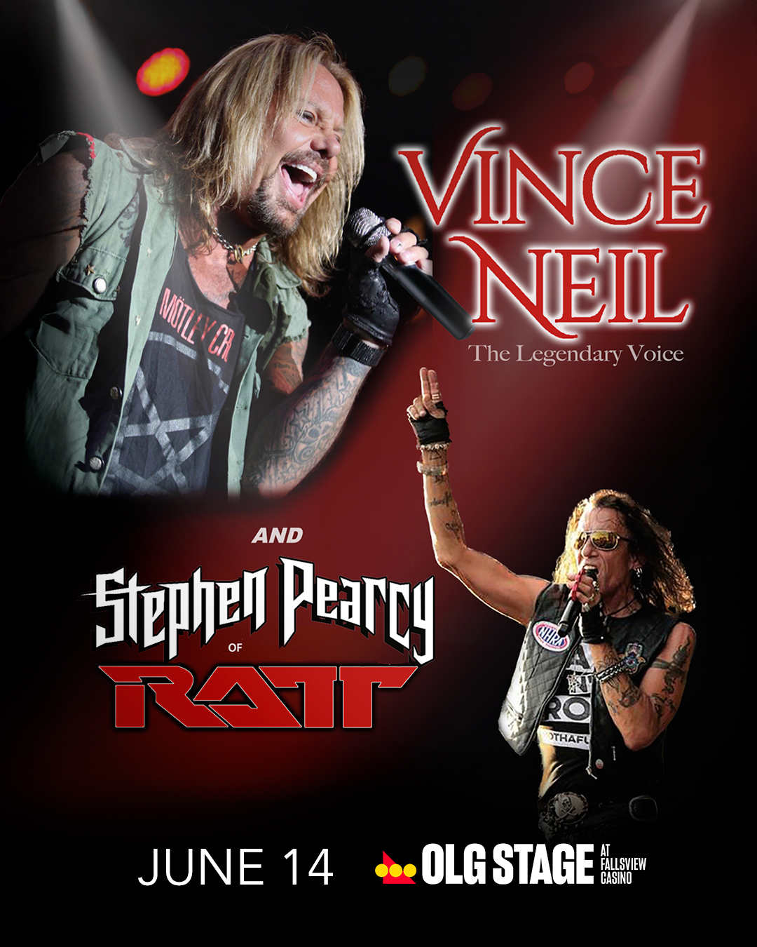 Vince Neil and Stephen Pearcy